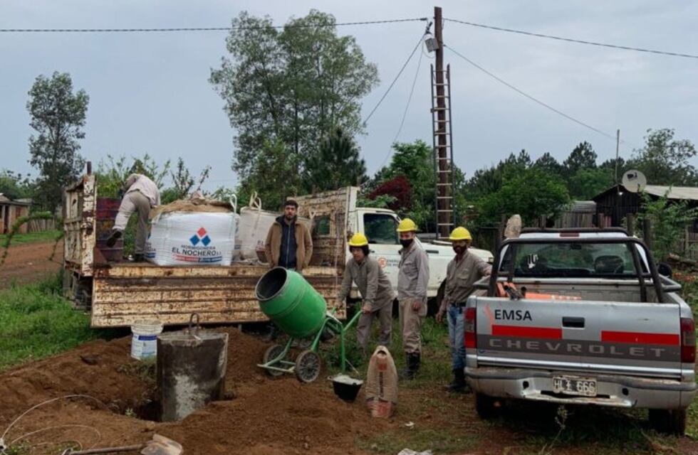 Energía de Misiones se encuentra en obras en el barrio El Porvenir II de Posadas