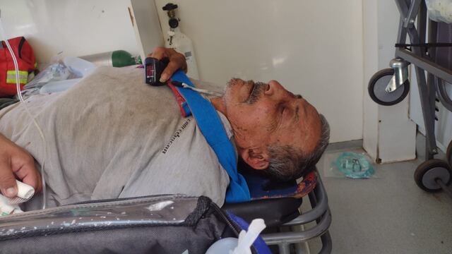 Juan Carlos es trasladado al Hospital Doctor Roque Saenz Peña (Carmen Biscoglio)