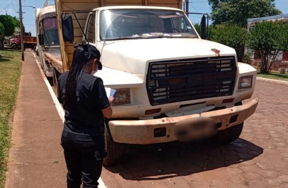 Efectivos policiales secuestraron un camión con el motor adulterado en San Javier
