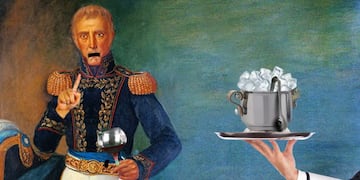 Polémica por la publicidad de próceres tomando vino.