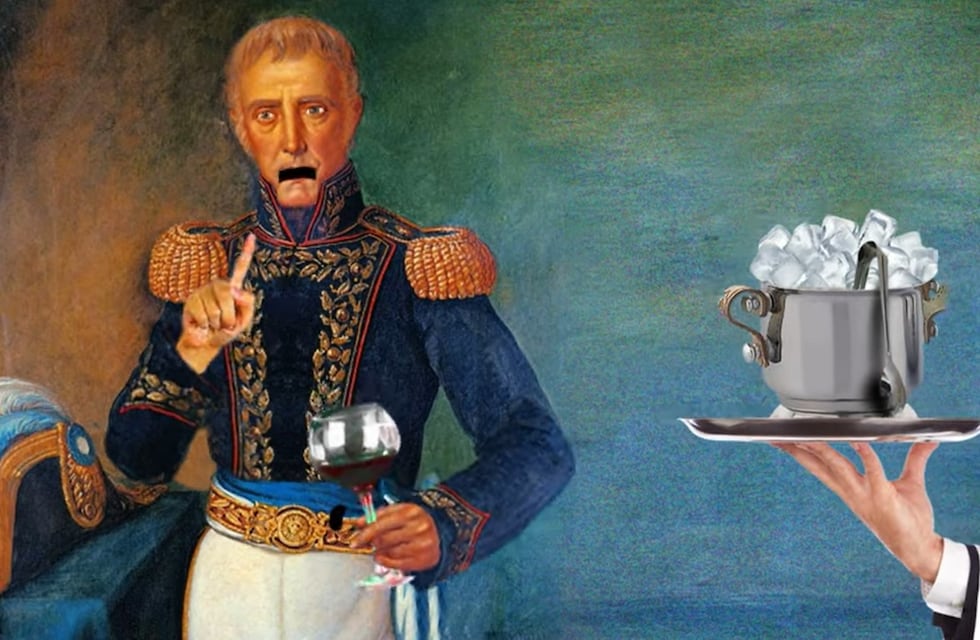 Polémica por una publicidad mendocina que muestra a los próceres argentinos tomando vino