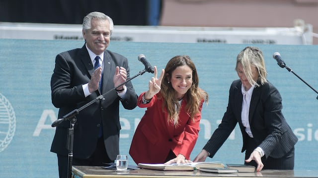 Victoria Tolosa Paz criticó a los funcionarios del Frente de Todos que cuestionan la gestión de Alberto Fernández. Foto: Federico López Claro.