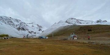 La precipitación comenzó en la zona de Las Leñas.