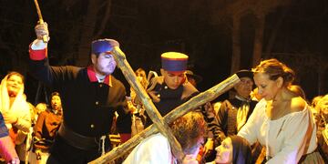 Vía Crucis Gauchesco en Pehuen Co.