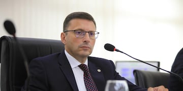 El candidato a convencional constituyente por el Departamento Castellanos, Lisandro Mársico.