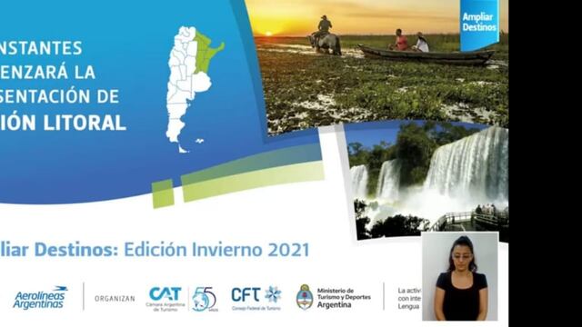 El Litoral, mediante una presentación del actual presidente del CoLiTur, el ministro de Corrientes Sebastián Slobayen, expuso las particularidades de la vivencia litoraleña.