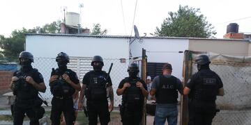 Uno de los tres allanamientos en el norte de Rafaela