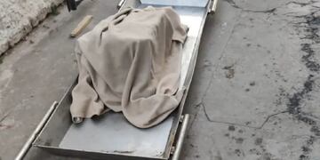 El cajón donde fue encontrado el cuerpo de la nena de 5 años.