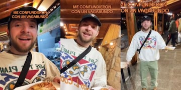 Estaba vestido “aesthetic”, lo confundieron con un vagabundo y le regalaron una pizza