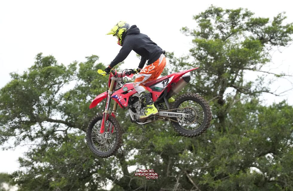 Santino Riba presente en la 4° fecha del cordobés de motocross en Morteros