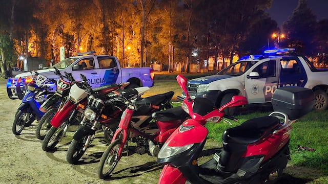 Secuestraron 10 motos en un operativo de tránsito.