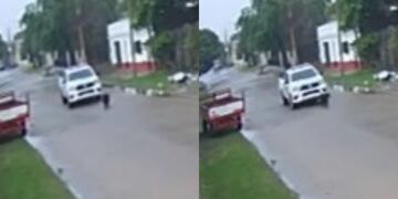 La Policía de Corrientes atropelló y mató a un perro de la calle