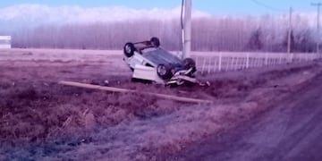 Conductor ebrio volcó en Tunuyán