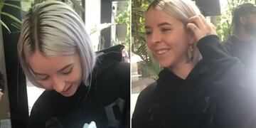 La puertorriqueña quedó emocionada con su regalo.