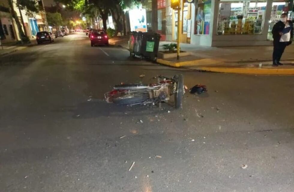 Motociclista herido tras un choque en el centro de Posadas