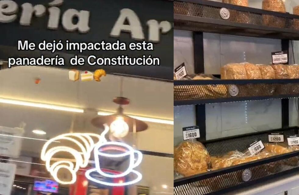 Fue a una panadería ubicada en Constitución y quedó impactada con los precios del pan, los budines, y el café