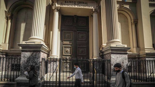 Frente del Banco Central de la República Argentina.