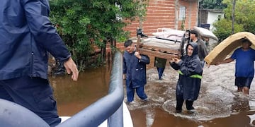 Inundaciones en Corrientes. (Gentileza Infobae)
