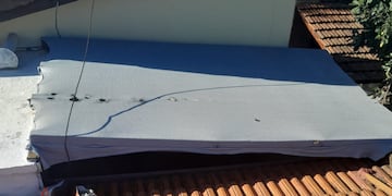 El ladrón quedó atorado en el ventiluz de la vivienda.