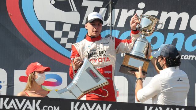 El piloto que vive en San Vicente se mantiene como el mejor debutante de la temporada en la categoría. (Prensa Apat)