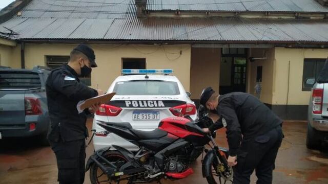 Recuperaron motocicleta robada en Oberá.