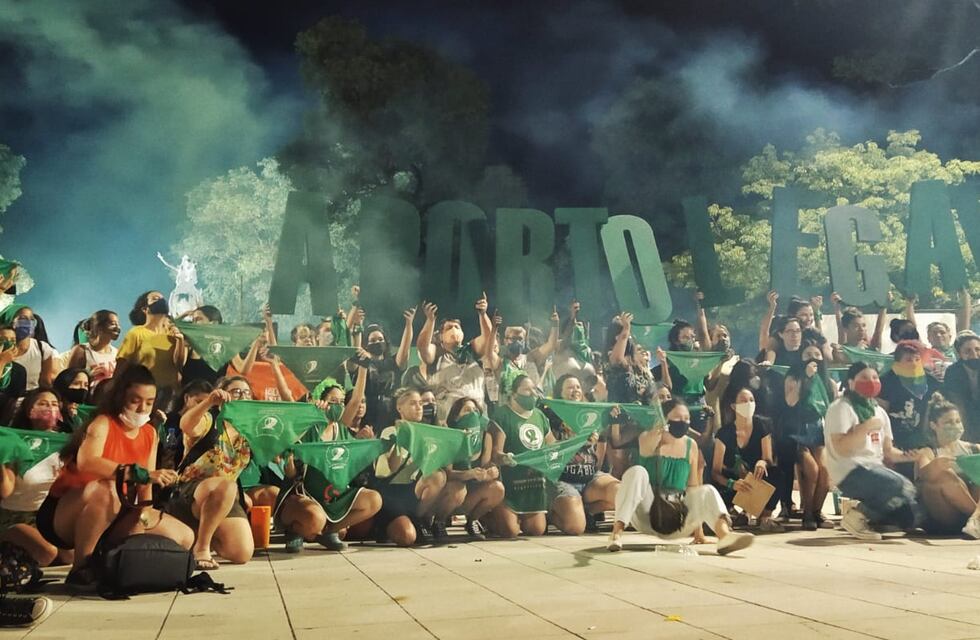 Vigilia por el Aborto Legal, Seguro y Gratuito en la Plaza San Martín