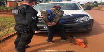 Detuvieron a un individuo que robó herramientas a un colono.