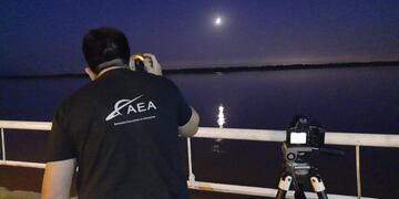 El eclipse lunar pudo verse desde Paraná.