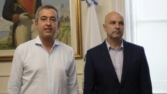 Pablo Javkin y Claudio Brilloni se reunieron en la Municipalidad de Rosario.