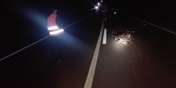El motociclista fallecido fue identificado como Sandro Daniel Coinete de 22 años.