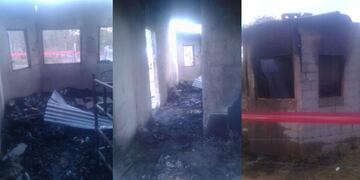 Afortunadamente, una mujer y dos niñas lograron salir a tiempo.