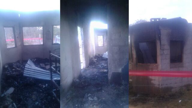 Afortunadamente, una mujer y dos niñas lograron salir a tiempo.