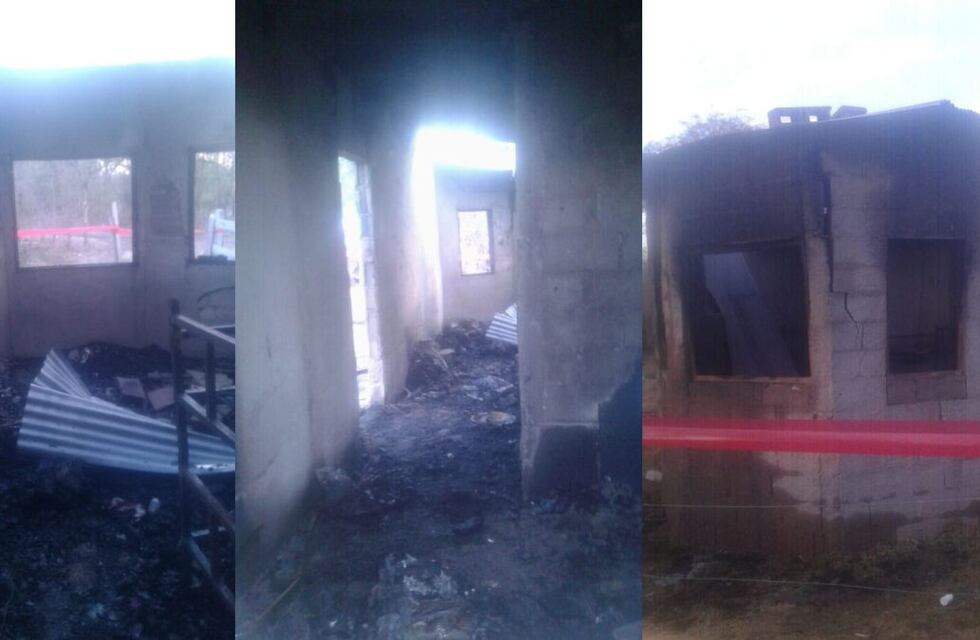 Anisacate: otra vivienda destruída por el fuego