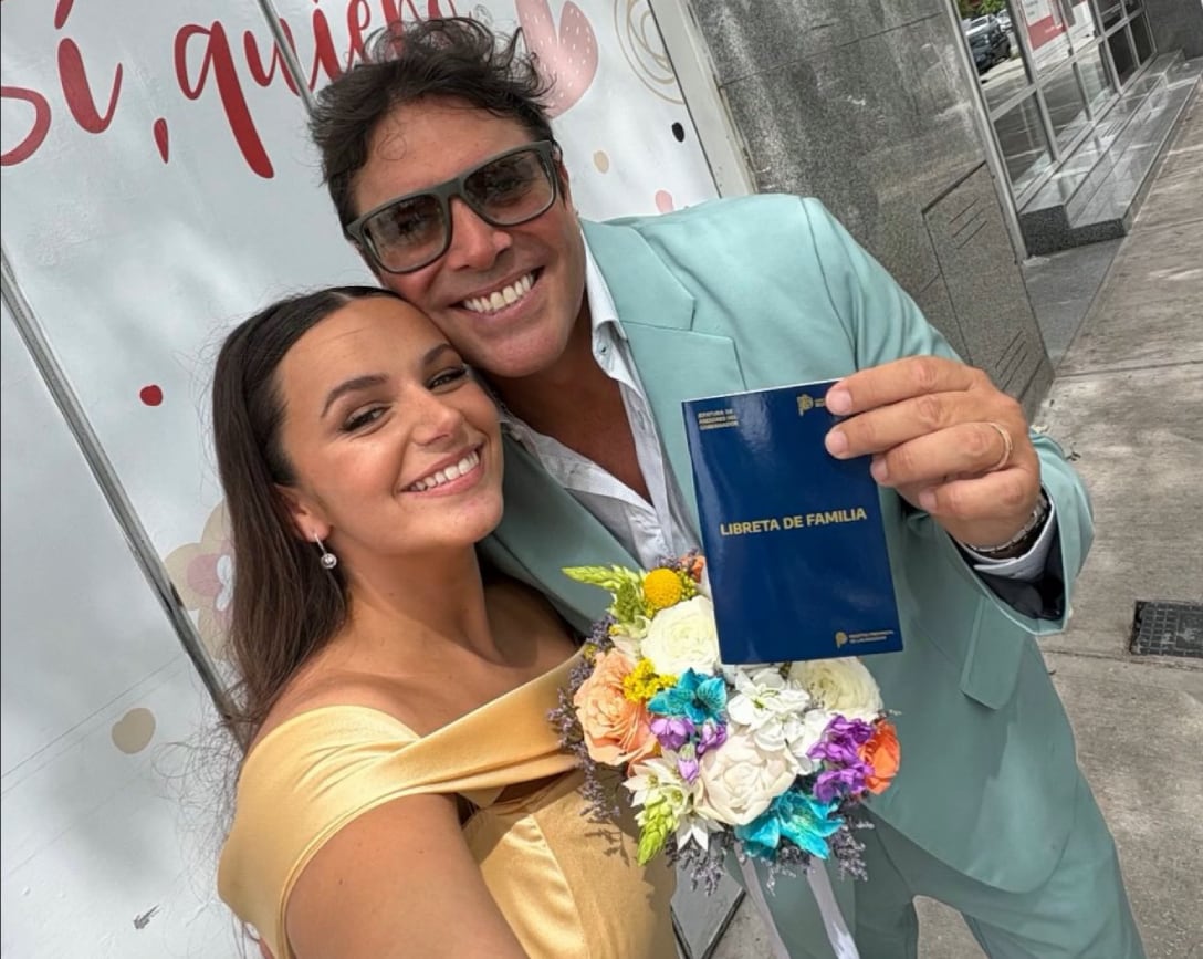 Matías Alé se casó con Martina Vignolo. (X)