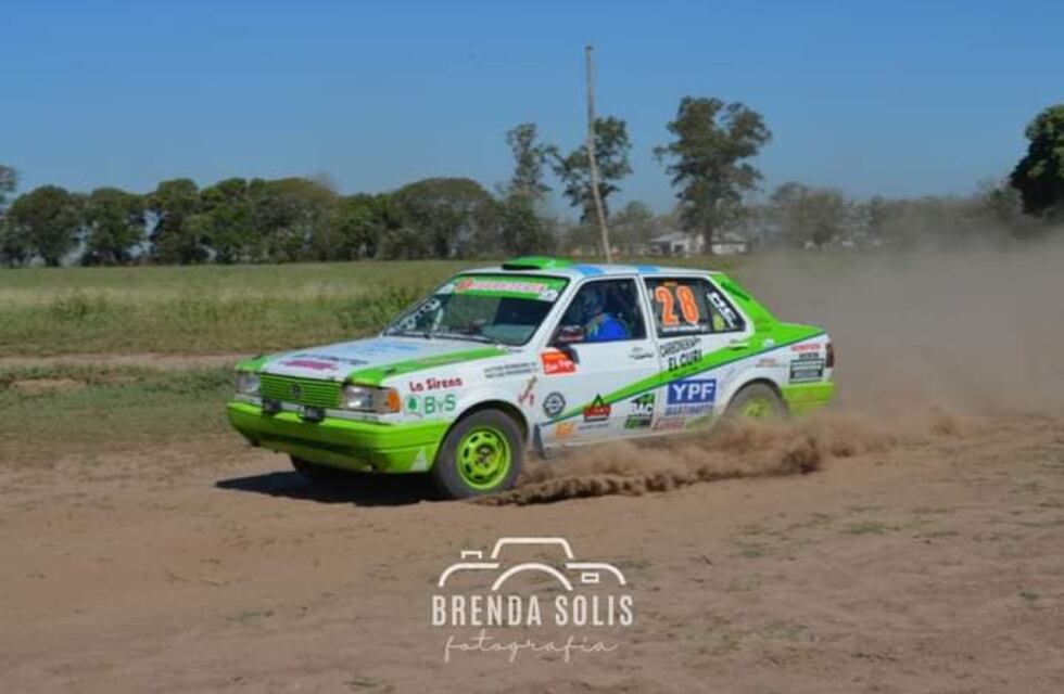 Víctor y Matías Modino de Arroyito, padre e hijo, se llevaron la clase A del Rally de Díaz
