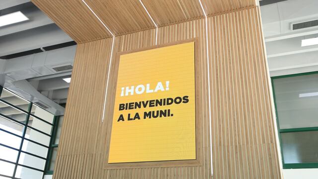 El renovado Hall de la Municipalidad de Rafaela