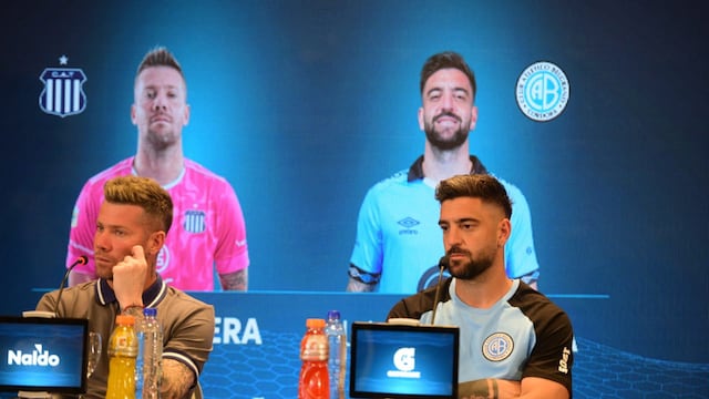 Guido Herrera y Alejandro Rebóla. Capitanes de Talleres y Belgrano, respectivamente, y con experiencia en clásicos (José Gabriel Hernández / La Voz).
