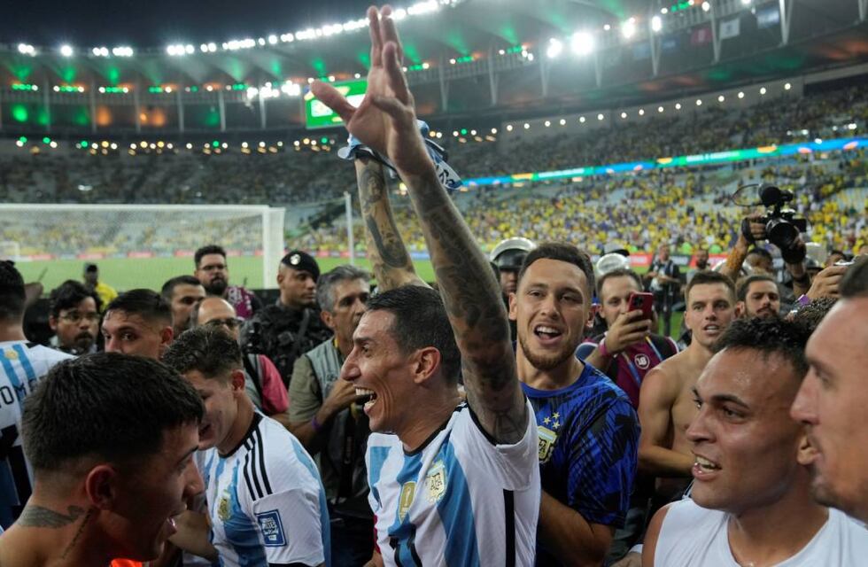 Ángel Di María tuvo un homenaje inolvidable en Brasil tras el triunfo de Argentina