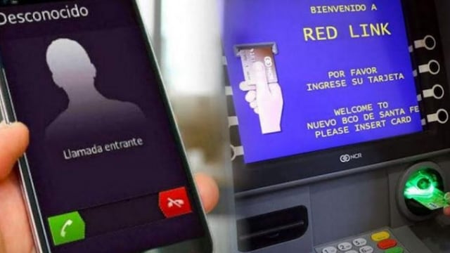 Estafa telefónica con el uso de un cajero automático.
