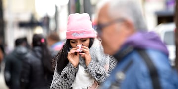 Mañana muy fría en la ciudad de Córdoba. (Ramiro Pereyra / La Voz)