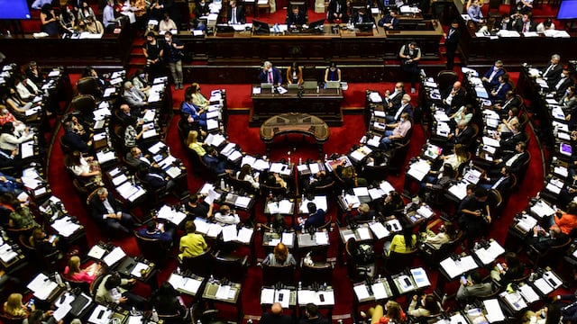 ID:6637596 Sergio Massa durante la sesión en la cámara de Diputados por la Ley de eitquetado Foto Federico Lopez Claro