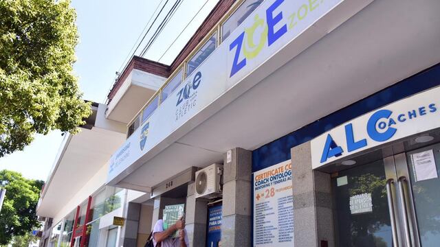 Oficinas que tiene Zoe en Villa María, Leandro N. Alem 246.