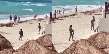 En la zona donde hallaron los cuerpos se activaron protocolos de seguridad. Foto: @AlfredoAlvarezz / Twitter