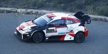 Ogier, de nuevo en la cima de la clasificación, con su Toyota Yaris.