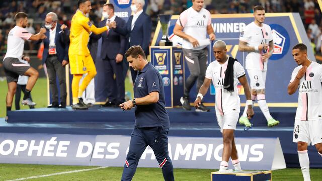 El PSG de Mauricio Pochettino cayó ante el Lille en la final de la Supercopa de Francia.