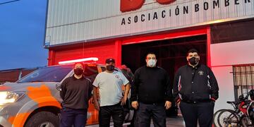 Bomberos de Arroyito se suman a la busqueda de Guadalupe