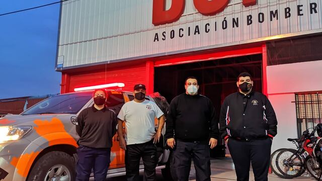Bomberos de Arroyito se suman a la busqueda de Guadalupe