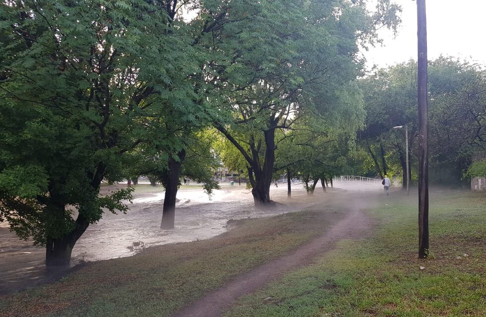 Crecida de arroyos en La Calera