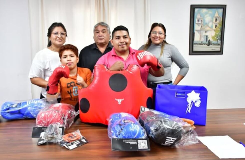 Apoyo al boxeo local: santa maría equipa a la escuela Torito López