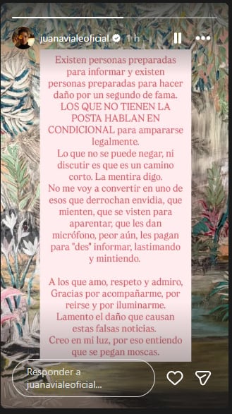 La palabra de Juana Viale tras ser vinculada con Mauricio Macri